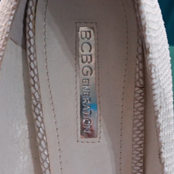 BCBG - White Genuine Leather Heels - Picture 3 of 7